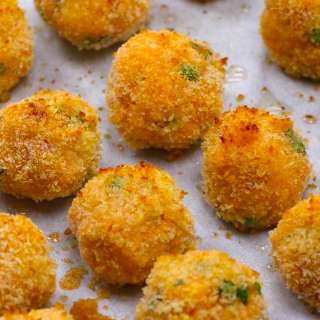 Baked Arancini Italian Rice Balls Recipe