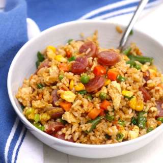 Chinese Sausage Fried Rice Recipe