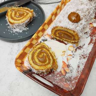 Easy Pionono de dulce de Leche