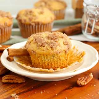 Rhubarb Muffins with Cinnamon Sugar Topping