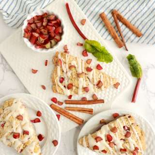 Rhubarb Scones