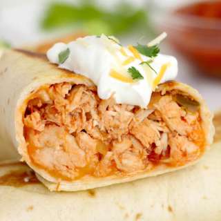 Spicy Chicken Wrap with Salsa