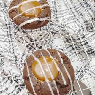 Easy Chocolate Thumbprint Cookies