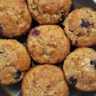 Easy Whole Wheat Blueberry Muffins