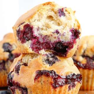 Air Fryer Blueberry Muffins
