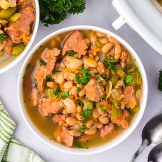 Slow Cooker Ham and Bean Soup