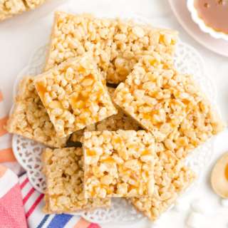 Salted Caramel Rice Krispie Treats