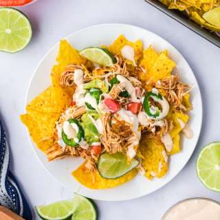 Crock Pot Chicken Nachos