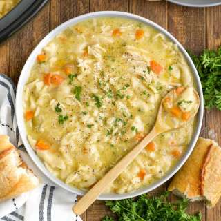 Crockpot Creamy Chicken Noodle Soup