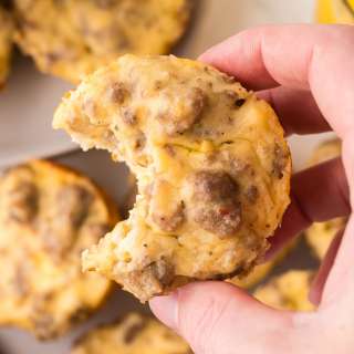 Breakfast Biscuit Bombs with Sausage and Gravy