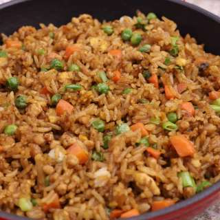 Easy Ground Pork Fried Rice