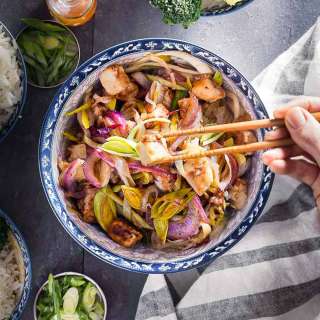 Easy Vegan Leek and Tofu Recipe