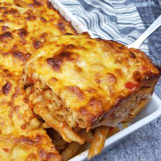 Baked Ziti with Sausage and Mushrooms