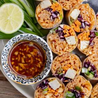 Spicy Noodle Spring Rolls