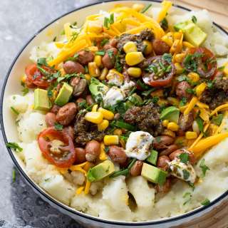 Loaded Potato Bowls: Meatless Chimichurri or Smoky Brisket