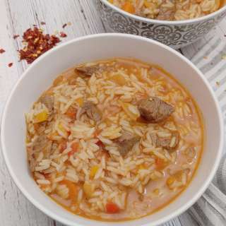 Easy Beef Stew with Rice