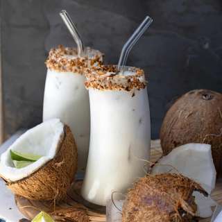 Fun Brazilian Batida de Coco (Coconut Cream Cocktail)