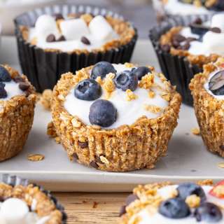 No Bake Granola Cups with Yogurt
