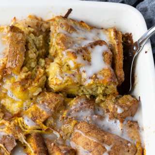 Gluten-Free French Toast Casserole: Apple Cinnamon