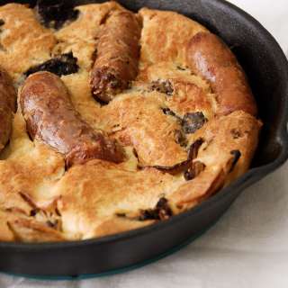 Frying Pan Toad in the Hole with Black Pudding