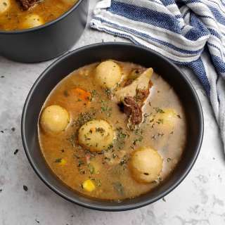 Easy Beef Dumpling Soup