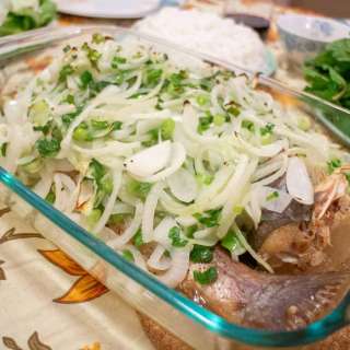 Whole Catfish Spring Rolls (Cá Cuốn Bánh Tráng)