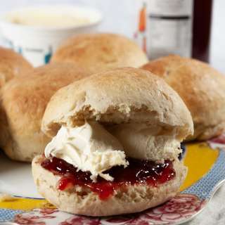 Cornish Splits with Clotted Cream and Jam