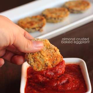 Almond Crusted Baked Eggplant