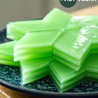 Coconut Pandan Jelly - Thạch Rau Câu Lá Dứa
