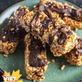 Chocolate Peanut Butter Rice Bars