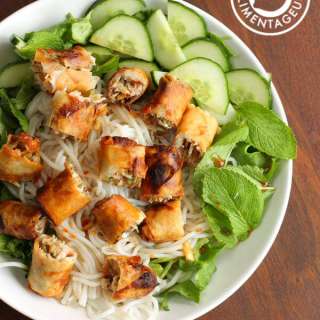 Bún Chả Giò Chay
