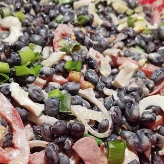 Easy Bean Salad with Fritters