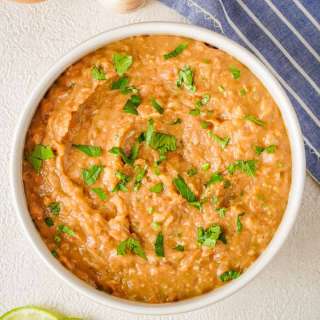 Easy Vegan Refried Beans (One Pot, Gluten Free, Oil Free!)