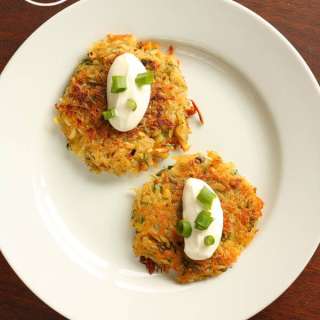 Crispy Scallion Potato Pancakes