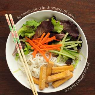 Deconstructed Fresh Spring Roll Bowl