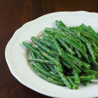 Tahini Garlic Green Beans