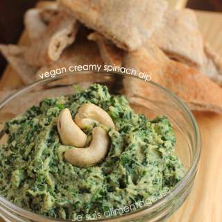 Vegan Creamy Spinach Dip #AppetizerWeek