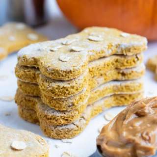 Pumpkin Peanut Butter Dog Treats