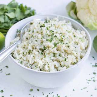 Cilantro Lime Cauliflower Rice Recipe