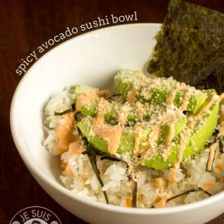 Deconstructed Spicy Avocado Sushi Bowl