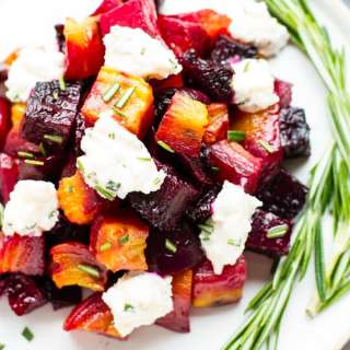 Oven-Roasted Beets with Honey Ricotta