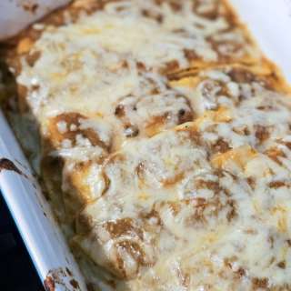 Scratch Roasted Chile and Beef Enchiladas