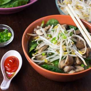 Vegan Mushroom Noodle Soup