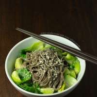 Soba Noodle Bowl with Miso Tahini Sauce