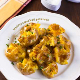Waffle Smashed Potatoes