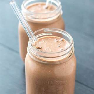 Extra Thick and Creamy Peanut Butter Chocolate Milkshake