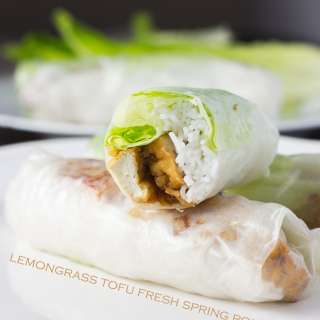 Lemongrass Tofu Fresh Spring Rolls