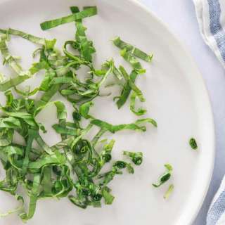 Basil Chiffonade