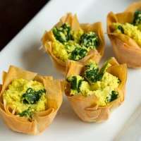 Spinach Tofu Quiche Cups