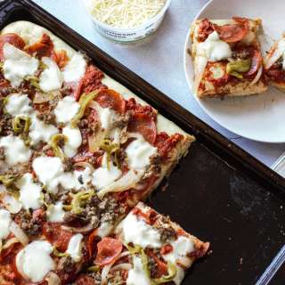 Homemade Sicilian Style Pizza